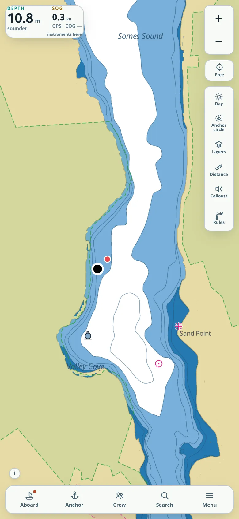 Valley Cove in the Standard chart style.
